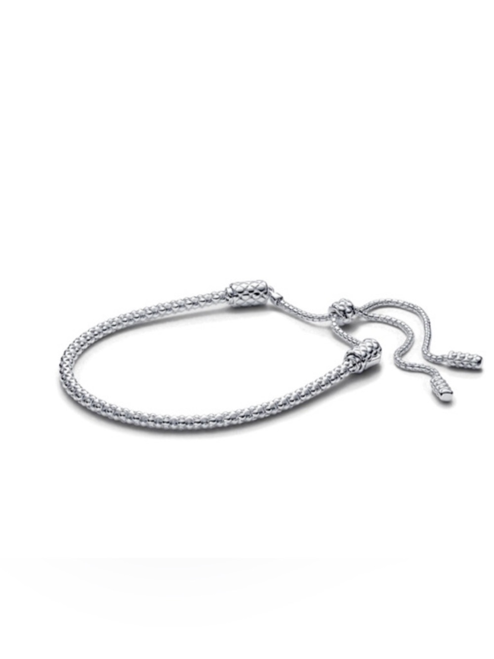 Pandora Sterling Silver Studded Bolo Bracelet